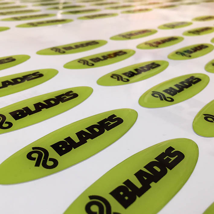 Bubble dome sticker printing in Cornwall