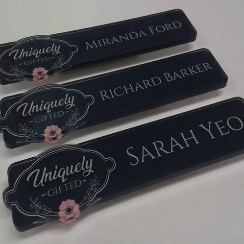 Custom name badge printing in Cornwall 