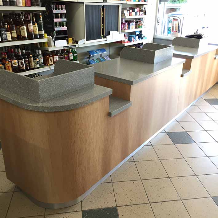 bespoke shop counter Rock Cornwall