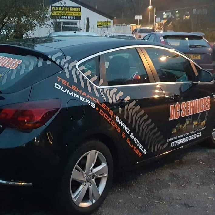 Ac services car graphics