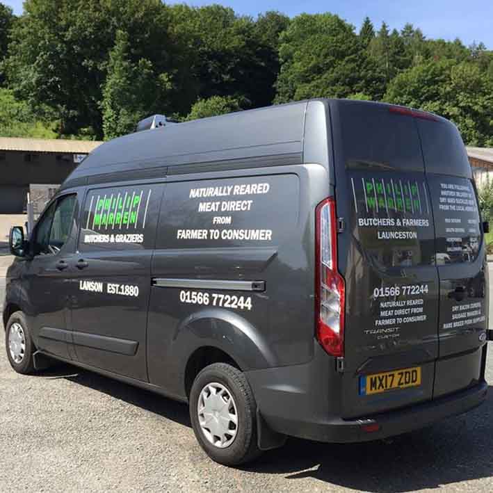 Van graphics for Philip Warren Butchers Launceston